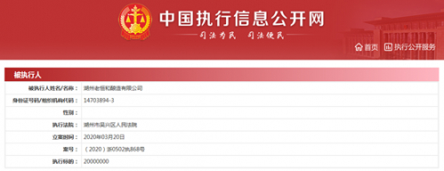 图片来源：中国执行信息公开网