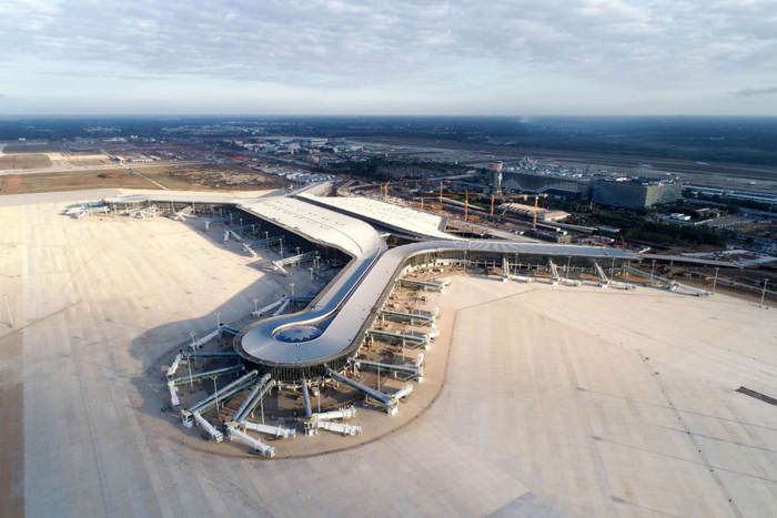 美兰国际机场二期项目航拍图&nbsp; 来源：美兰国际机场 刘洋 摄