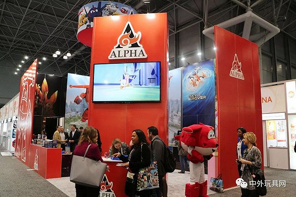 奥飞娱乐参加北美玩具展。图片来源：中外玩具网