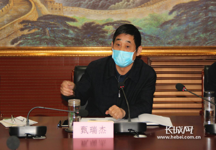 冀州区政协主席甄瑞杰出席座谈会并讲话。文旅冀州供图