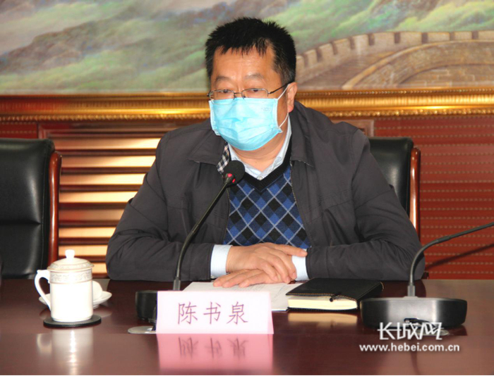 冀州区委常委、宣传部部长陈书泉主持会议并讲话。文旅冀州供图