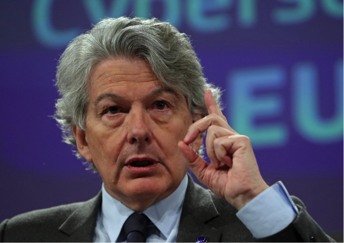  △欧盟工业主管蒂埃里·布雷顿 图片来源：路透社