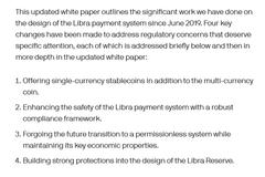 Libra 2.0白皮书发布 四大变化预示向监管妥协？