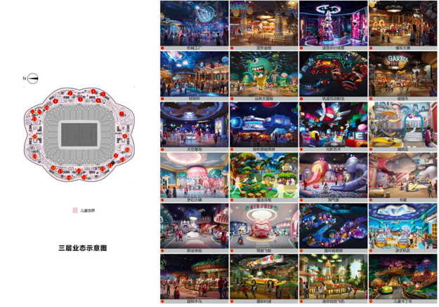 广州恒大足球场三层业态示意图