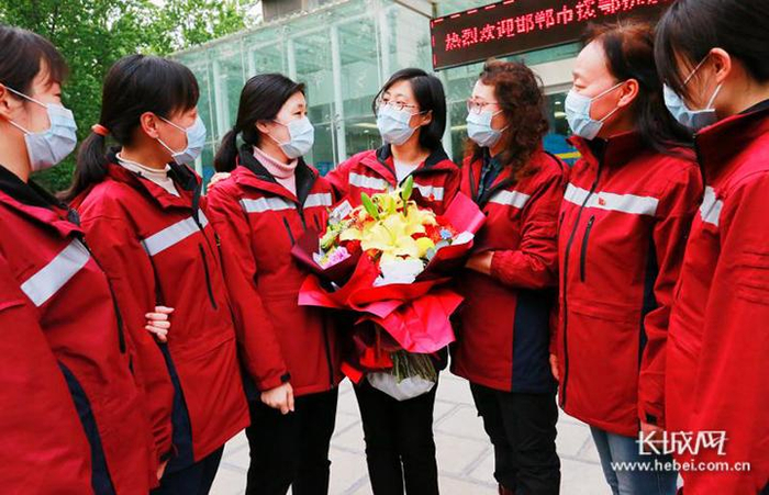 郭娜娜讲述自己在武汉的工作经历。