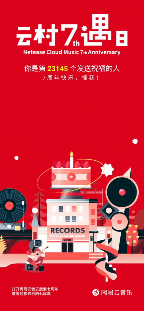 (网易云音乐上线7周年站内活动)