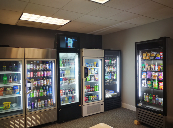 (图示：视达北美分公司Show Room的智能货柜)