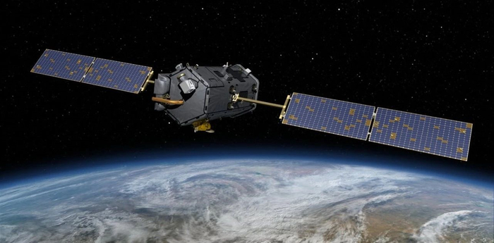 轨道碳观测卫星能精确测量地球空气中的二氧化碳。图片来源：NASA