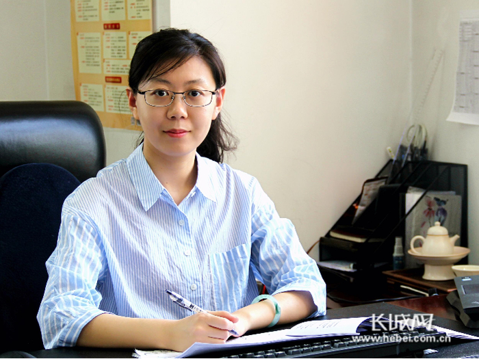 国家开发银行河北省分行经营管理处处长杜倩。河北金融团工委 供图 