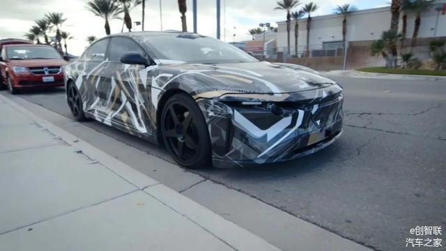 ▲正在美国公路上测试的Lucid Air谍照