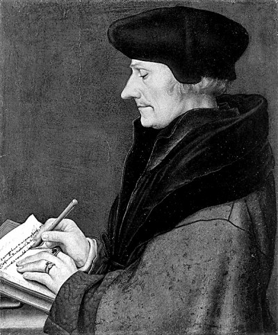     小汉斯·荷尔拜因所绘伊拉斯谟像 资料图片