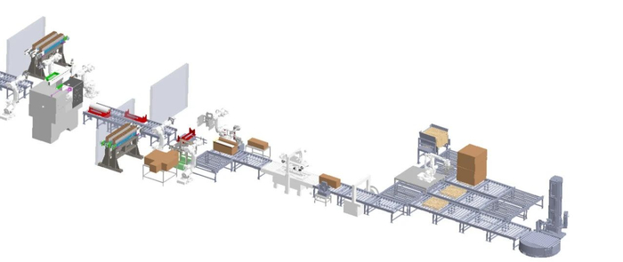 锂膜包装智能化自动化车间