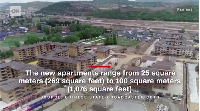 △CNN：新楼房面积从25平方米到100平方米不等&nbsp;&nbsp;