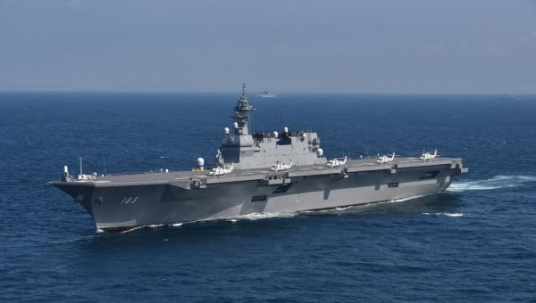 资料图片：日本海自“出云”号轻型航母。（日本防卫省官网）