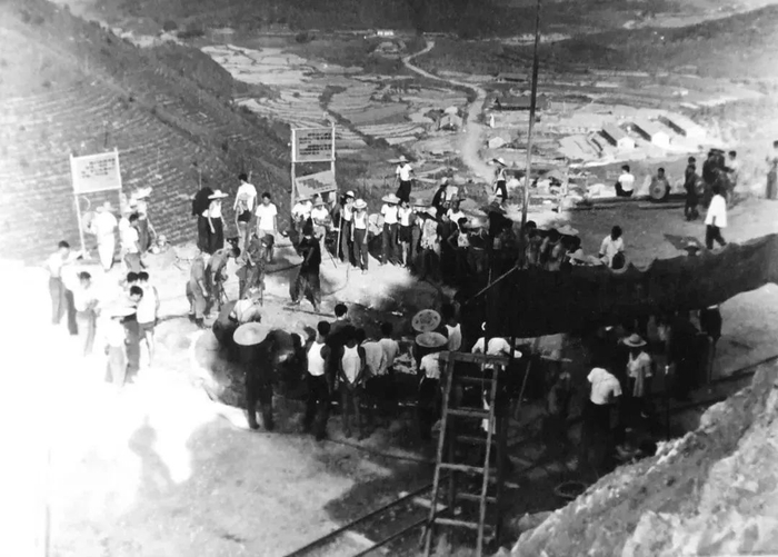 ▲武铜主井下掘