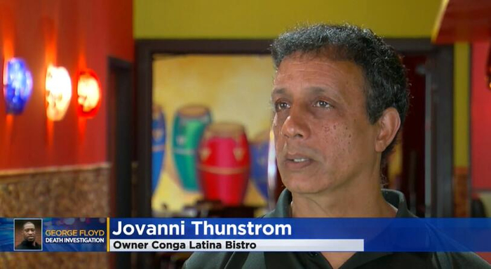 （乔瓦尼•通斯特伦接受采访。图源：CBS）