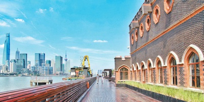  上海杨树浦水厂栈桥。资料图片