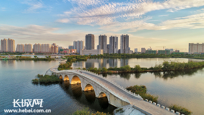 美丽衡水湖。