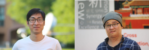 ▲ 蓝晶微生物联合创始人李腾博士（左）和张浩千博士（右）