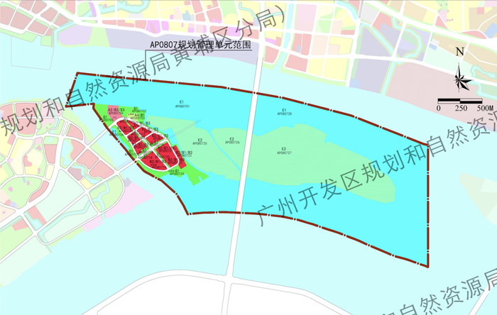 |洪圣沙地块拟修改规划草案示意图