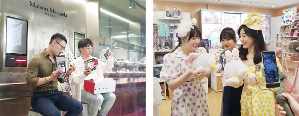 时尚KOL陈小怪、马修在店内展示 马剑越在商店内体验产品