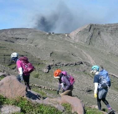 熊本县阿苏火山喷发&nbsp;图据中新网