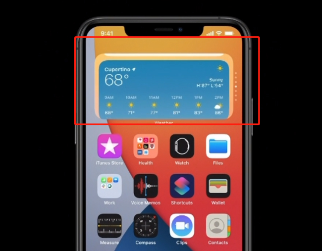 安卓用户非常熟悉的Widget组件功能也出现了更新之中，通过小挂件用户可以在桌面直接了解App信息，用户也可以自由组合甚至叠加挂件。