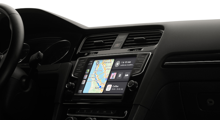 ▲目前CarPlay只能单屏幕显示