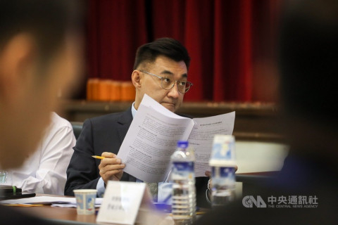 图为江启臣（图源：“中央社”）