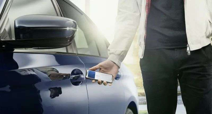 ▲轻碰门把手就能解锁