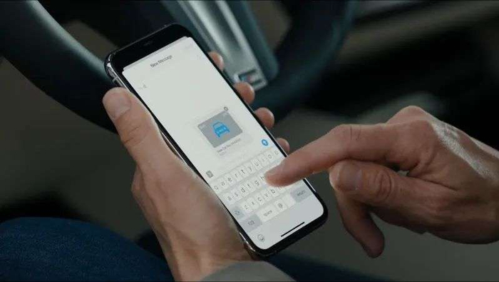 ▲可通过iMessage分享车钥匙