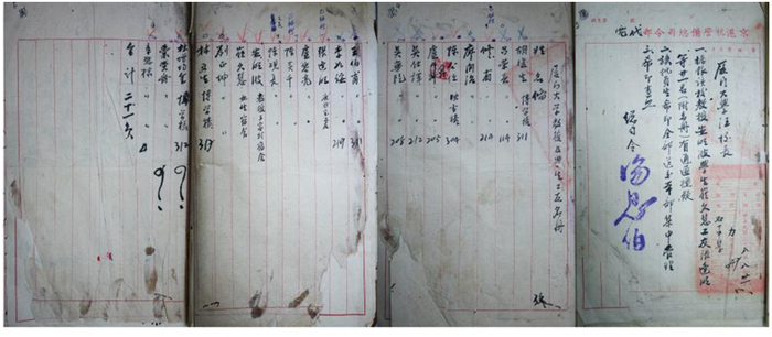 毛森到厦大抓人时所持的京沪杭警备总司令汤恩伯签署的公函及开列拘捕21人的黑名单