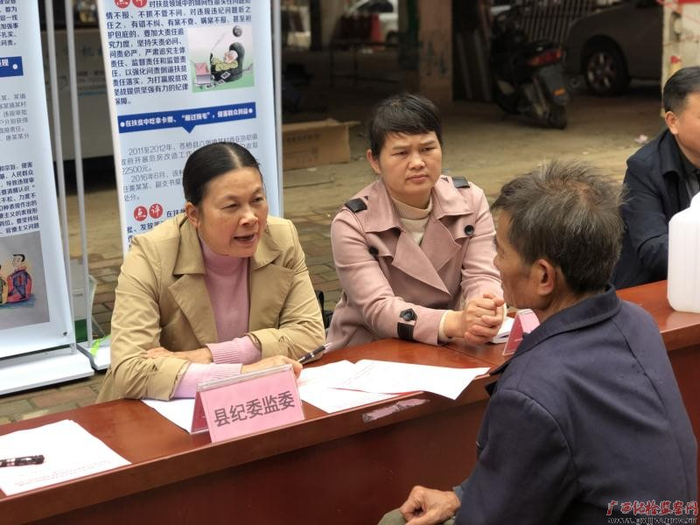 李世群在苍梧县岭脚开展大接访