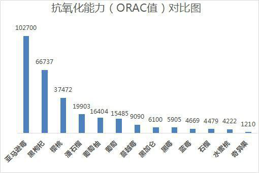 果蔬抗氧化能力对比图