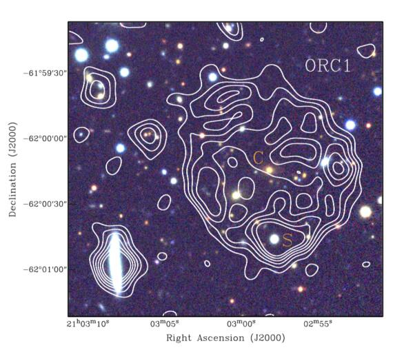 研究配图 - 3：ORC 1 的 ASKAP 连续无线电图像