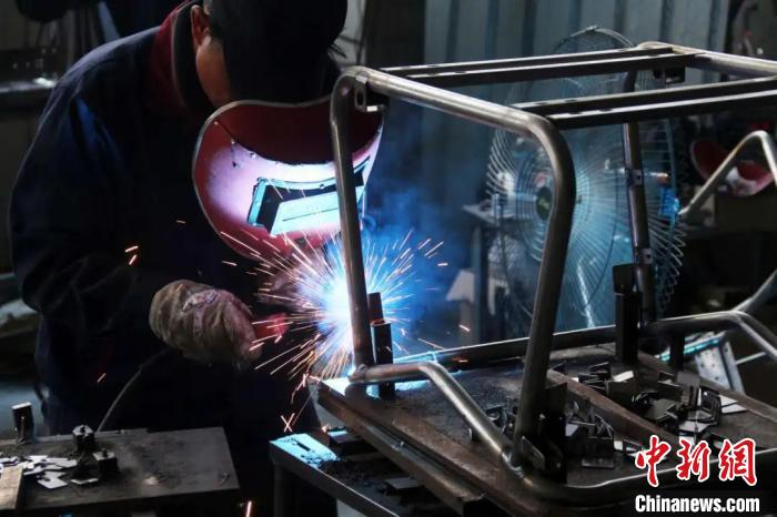 台州市椒江柏森机械有限公司生产车间。椒江发布供图