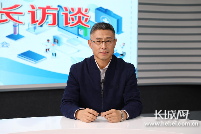 秦皇岛市港口医院院长孙晨。毕雪梅摄