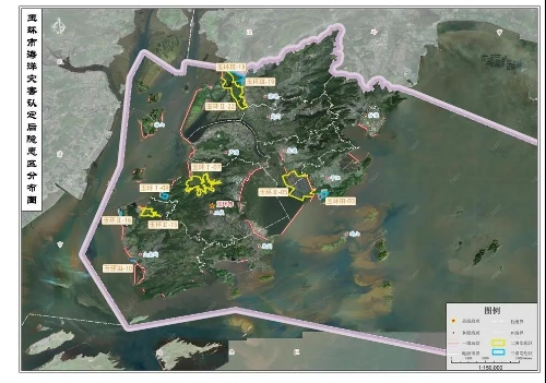 玉环市海洋灾害隐患区分布图
