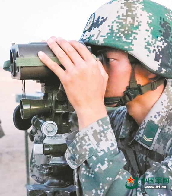 侦察兵捕捉锁定目标。