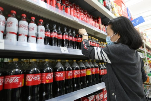 △贵州当地消费者选择中粮可口可乐旗下产品