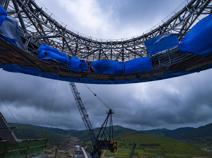 直径长达80米的顶峰俱乐部。 长城新媒体记者许付磊 摄