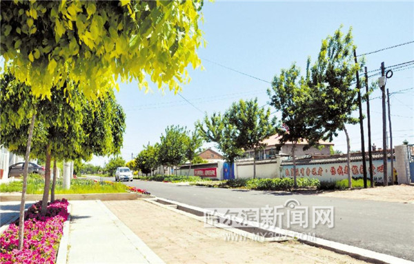 干净整洁的希勤村。