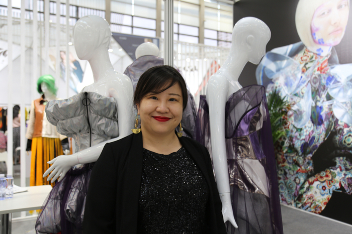 马兰戈尼深圳校区校长杨莹Sarah 在展会现场