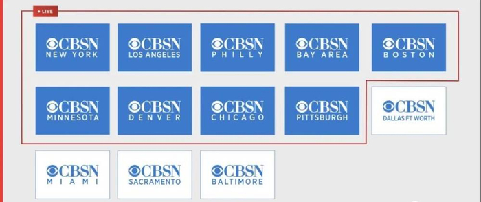 CBSN计划在近期推出的地方新闻平台，图片来源：Digiday。