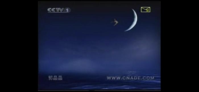 （郭晶晶从月亮上跳入水中的广告片；图片来源：B站）