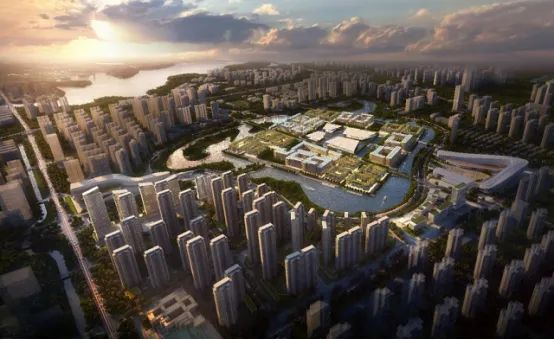 武汉方岛智慧科学城效果图