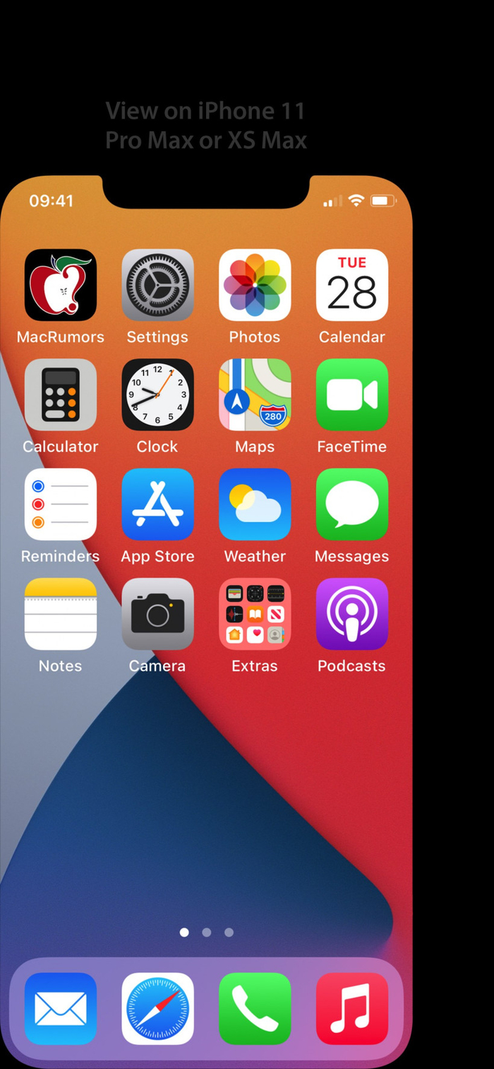 ▲ iPhone XS Max / 11 Pro Max（左）