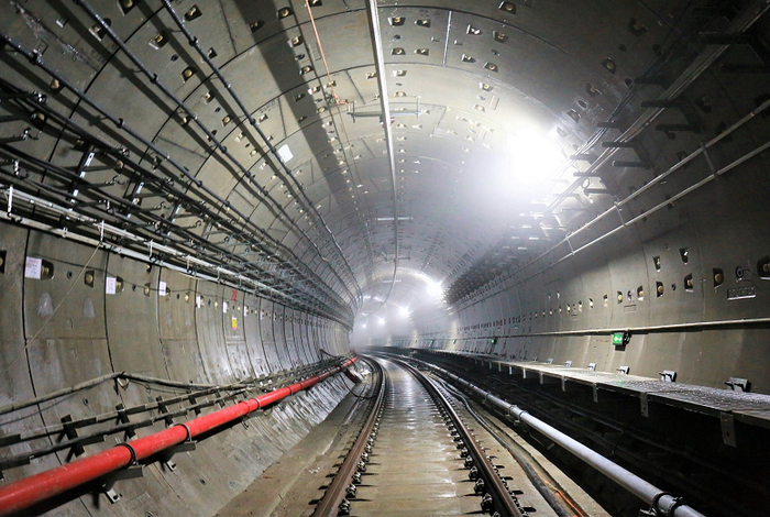 已施工完的地铁区间