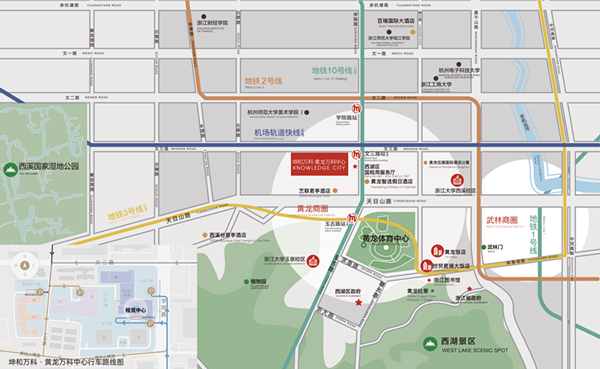 坤和万科·黄龙万科中心交通图