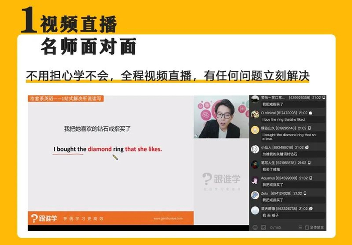 ▲主讲老师耿建超老师在课上讲解学习法